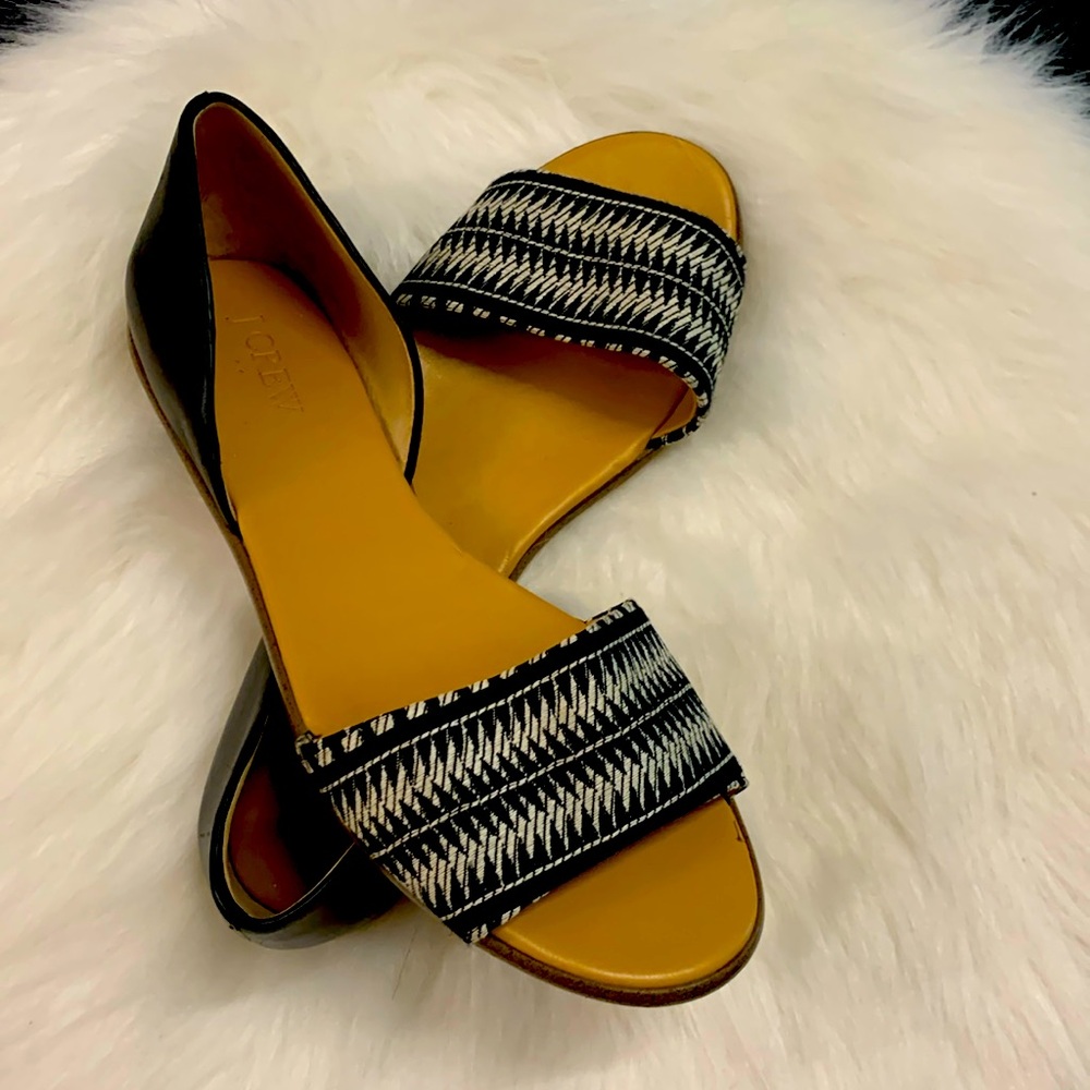 J Crew leather summer/fall skimmer